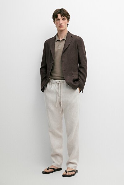 Massimo Dutti Keten jogger pantolon