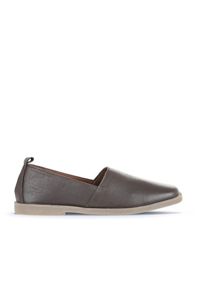 Bueno Shoes Balerini plati de dama din piele maro 01wd4200