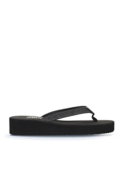 Bueno Shoes Flip-flops de damă cu sclipici nisip antracit 26wt202244