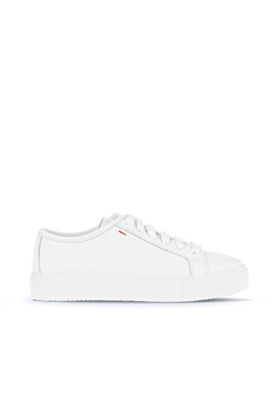 Bueno Shoes حذاء رياضي نسائي من الجلد الأبيض 11wa24421