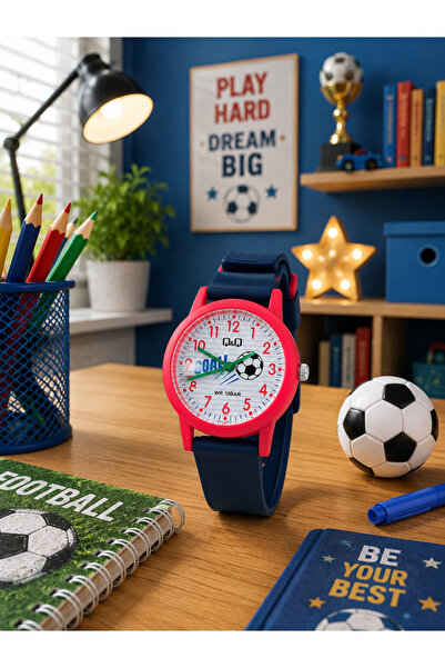 Q&Q 10 Atm Waterproof Boy's Wristwatch with Silicone Strap
