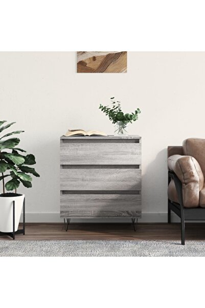 Concept Servantă, sonoma gri, 60x35x70 cm, lemn prelucrat