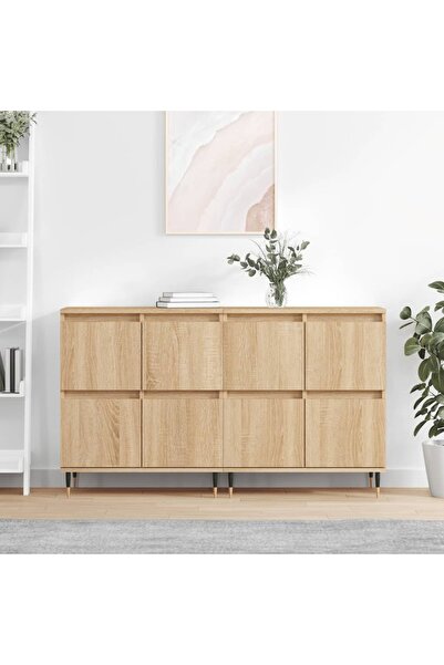 Concept Servante, 2 piese, stejar sonoma, lemn prelucrat