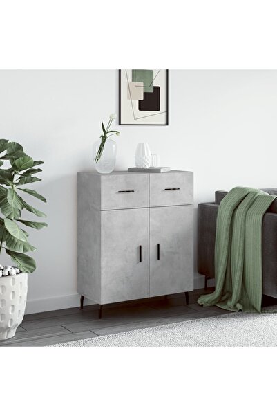Concept Servantă, gri beton, 69,5x34x90 cm, lemn compozit