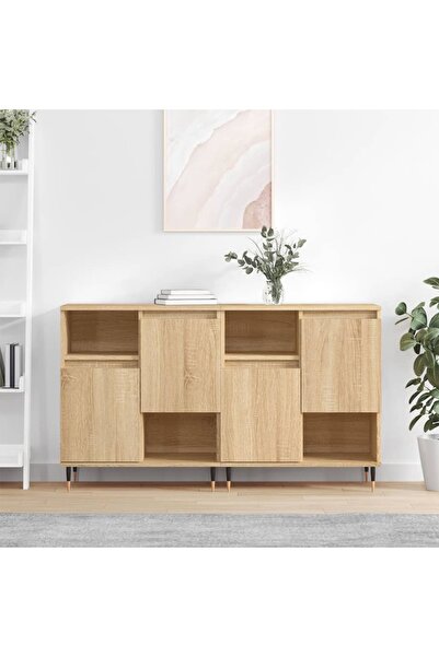 Concept Servante, 2 piese, stejar sonoma, lemn prelucrat