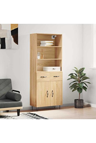 Concept Dulap înalt, stejar sonoma, 69,5x34x180 cm, lemn compozit