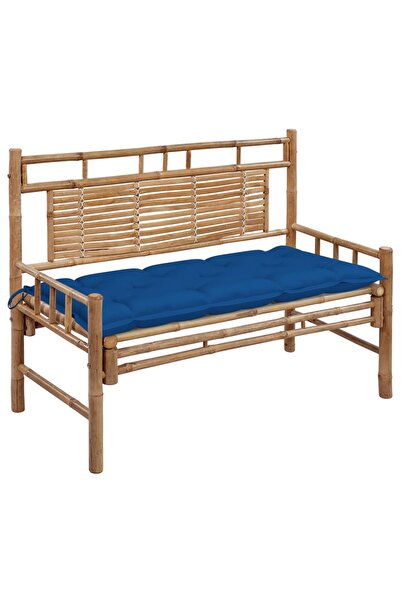 Concept Bancă de grădină cu pernă, 120 cm, bambus