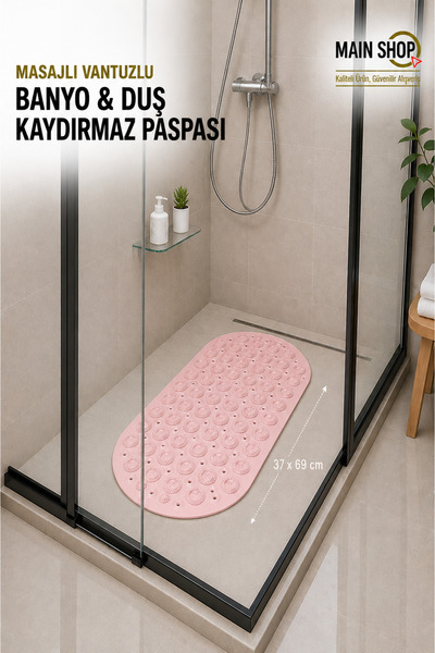 MAİN SHOP Covoraș de baie și duș antiderapant, lipit cu 87 de ventuze pentru ...