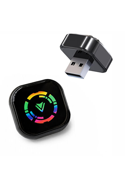 Coverzone Kablosuz CarPlay Adaptör USB, Bluetooth WiFi 2.4/5GHz, Kolay Kurulu...