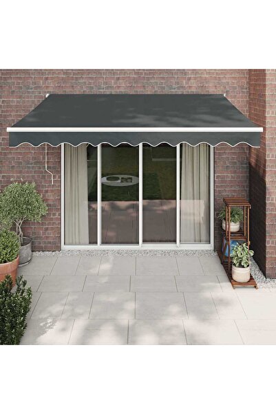Concept Copertină automată retractabilă, antracit, 3,5x2,5 m
