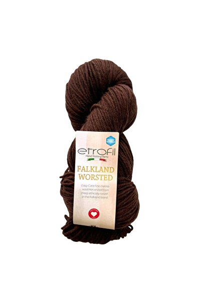 Etrofil Falkland Worsted pređa za pletenje kesten 100% vuna 100g 200m (77086)