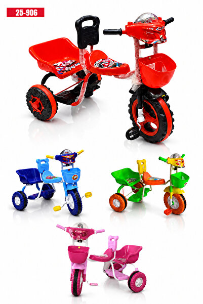 Generic Kids Plastic Tricycle Bicycle for Boys & Girls with Basket & Back Sea...