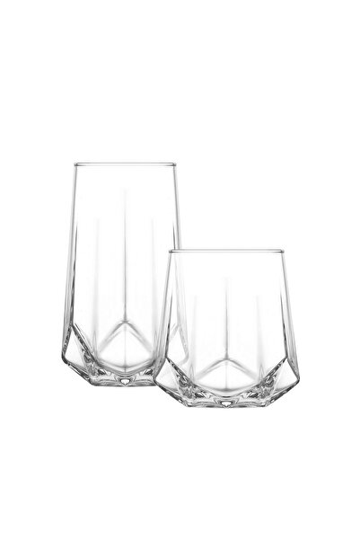 LAV Valeria Glass - 12 Liter Water Soft Drink Glass Set 2 Sizes