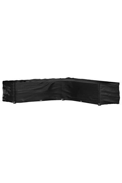 Concept Husă mobilier de grădină în formă de L 20 ocheți, 300x300x70 cm
