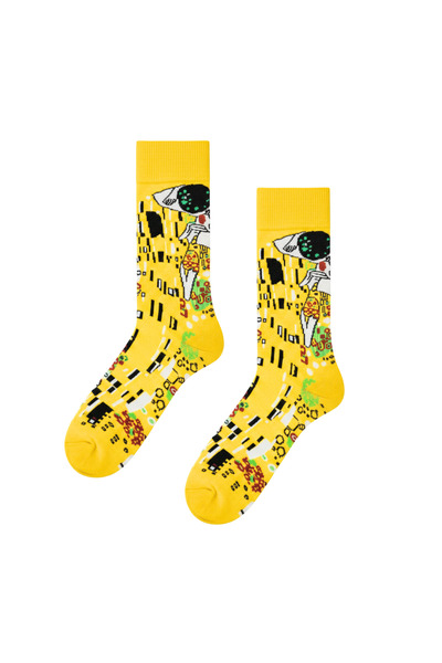 CARNAVAL SOCKS Цветни чорапи с десен на целувки