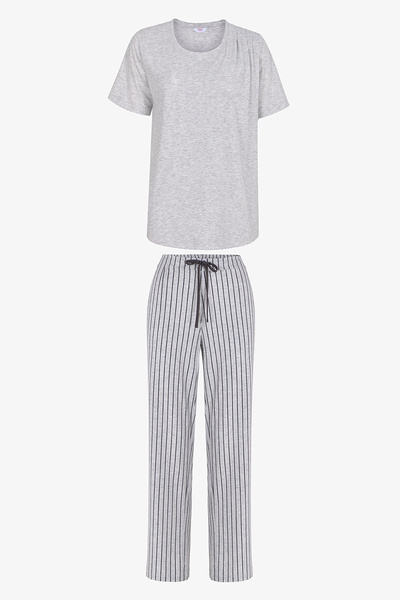 Penti Set de pijamale gri deschis Mama Cozy Day Pantolon