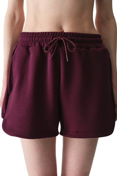 Penti Bordo Silky Feel İpeksi Dokunuş Yüksek Bel Şort