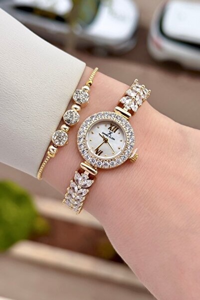 Daniel Klein Gold Color 22.5 mm Wedding Dress Model Women's Wristwatch