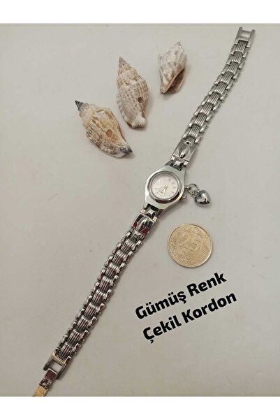 LA BOSS Trend Tasarım , Gümüş Renk Kordon , Gümüş Renk Kasa- Beyaz Kadran , K...