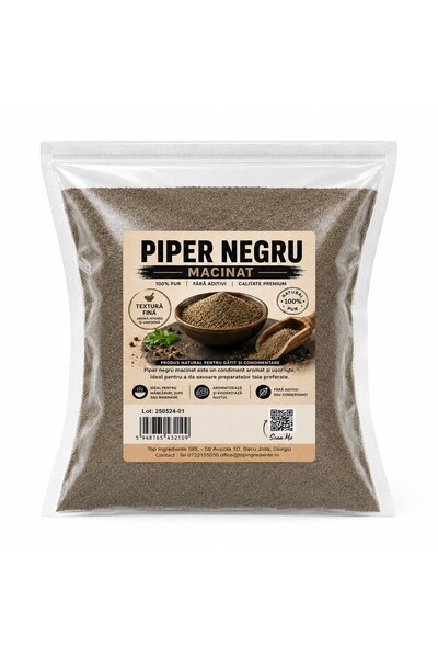 Top Ingrediente Piper Negru Macinat, Punga 5kg