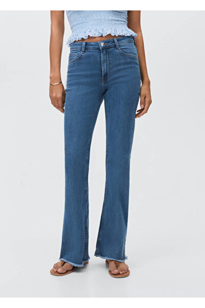 Mango Teen İspanyol paça jean pantolon