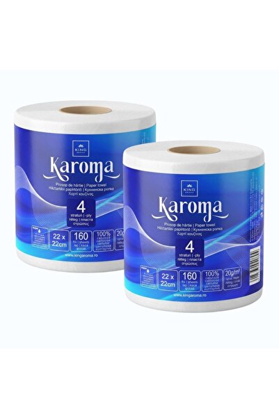 Karoma Pachet Prosoape Hartie, KAROMA®, 4 straturi, 2 role, 320 foi