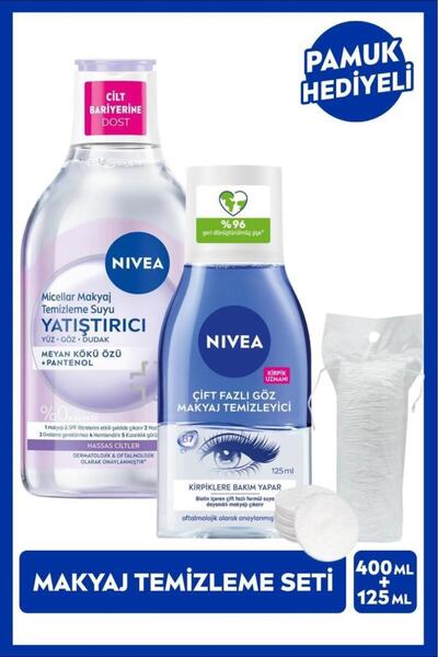 NIVEA Çift Fazlı Göz Makyaj Temizleyici ve Yatıştırıcı Micellar Makyaj Temizl...