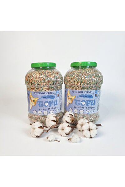 Vitamix Tofu ecoMiau – Biodegradable cat litter, Cotton Flowers, 2x8 Liters P...