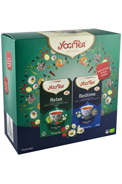 Yogi Tea Ofertă: 1 x Ceai Organic Calmant, 17 plicuri x 1.8g (30.6g) + 1 x Ce...