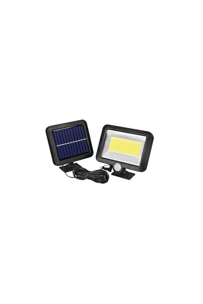 eMazing Lampă solară cu 100 LED-uri, senzor de inducție și montare pe perete ...