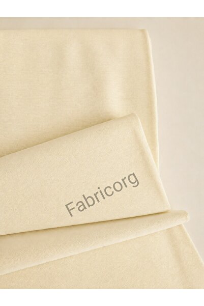 fabricorg Duck Bezi Punch Keten Kumaşı Açık Bej (50X180 CM)