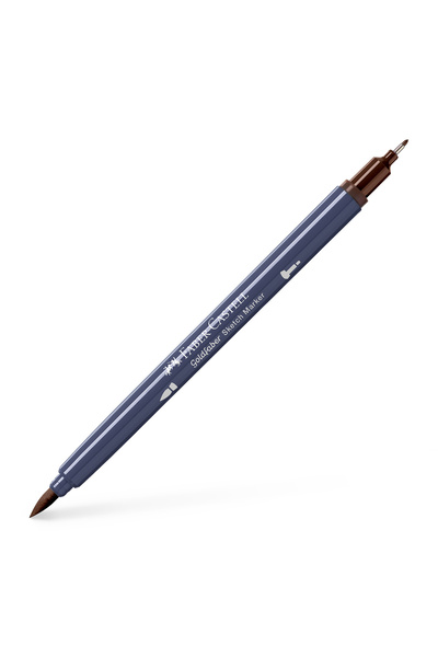 Faber Castell SKETCH MARKER 2 TIPS BURNED BROWN 280 GOLDFABER FABER-CASTELL