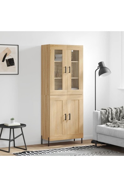 Concept Dulap înalt, stejar sonoma, 69,5x34x180 cm, lemn compozit