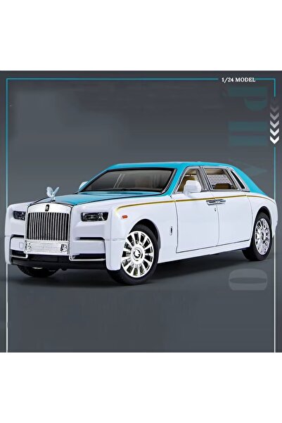 Choice Blue 1/24 Rolls Royce Phantom Diecast Toy Cars Model Simulated Pull Ba...