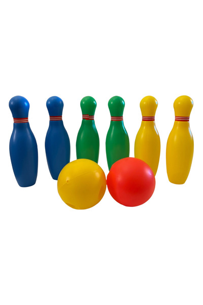 Universul Jucăriilor Set Bowling pentru Copii – 6 Popice și 2 Bile Colorate