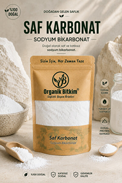 OB Organik Bitkim Saf Karbonat (SODYUM BİKARBONAT) 500 gr