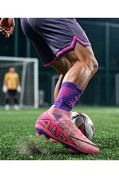 Techsport Laliga Air Unisex Halı Saha Ve Çim Zemin Kramponu Çoraplı Renkli