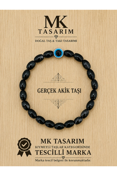 MK tasarım Real agate stone bracelet mk.300.9
