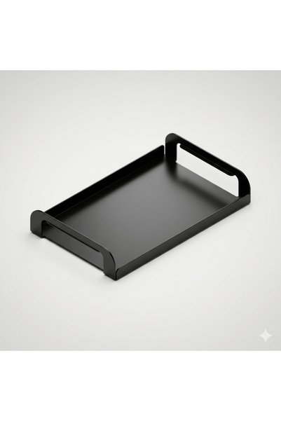 Mova Dizayn Service Presentation Tray Cosmetic Makeup Organizer Coffee Tray Engagement Tray Metal Promise Tray