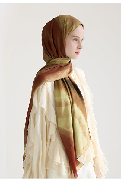 Freshscarfs Ombre Floş Viskon Şal Sahra