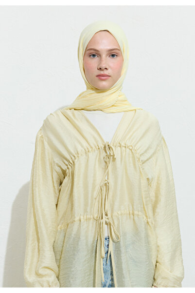 Freshscarfs Pamuklu Keten Şal Butter