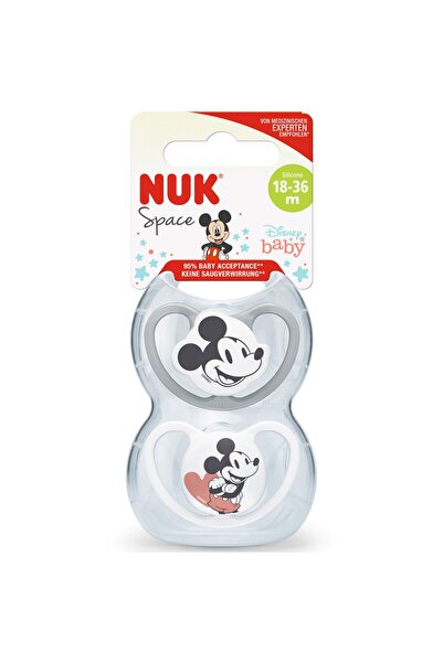 Nuk PM AIR DISNEY MICKEY PACIFIER GREY M3(18-36L) 2PCS