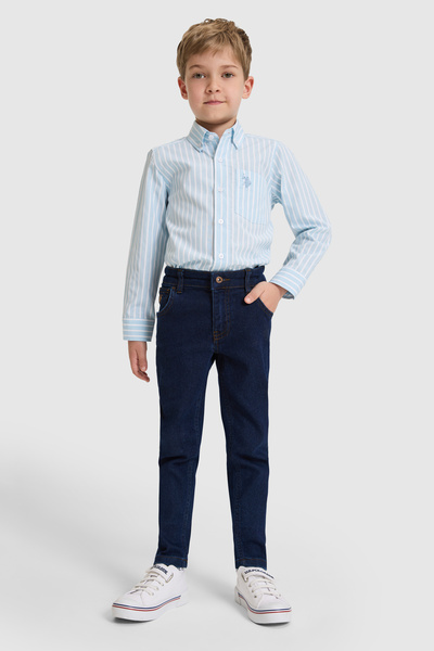 U.S. Polo Assn. Erkek Çocuk Koyu Mavi Jean Pantolon 50321531-DN0023