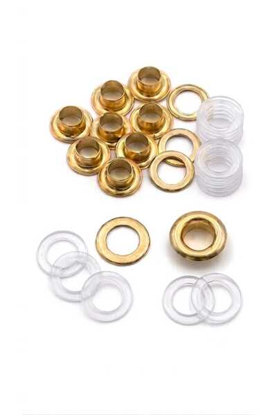 Klinkshop 18 Numara Gold Kuşgözü - 4 Mm Aparatsız Malzeme Paketi - 100 Adet -...