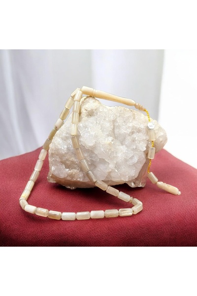 İnan Tesbih Natural Ram Horn Capsule Cut Master Signed Model Prayer Beads