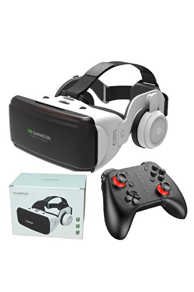 OEM Γυαλιά VR 3D με ακουστικά και ασύρματο χειριστήριο, Ρυθμιζόμενοι φακοί HD...