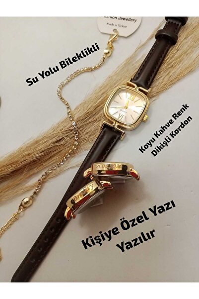 Brality KİŞİYE ÖZEL YAZI YAZILIR - Yeni Moda Kadın Kol Saati ... Retro Minima...