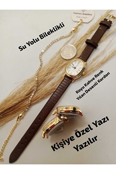Brality KİŞİYE ÖZEL YAZI YAZILIR - Yeni Moda Kadın Kol Saati ... Retro Minima...