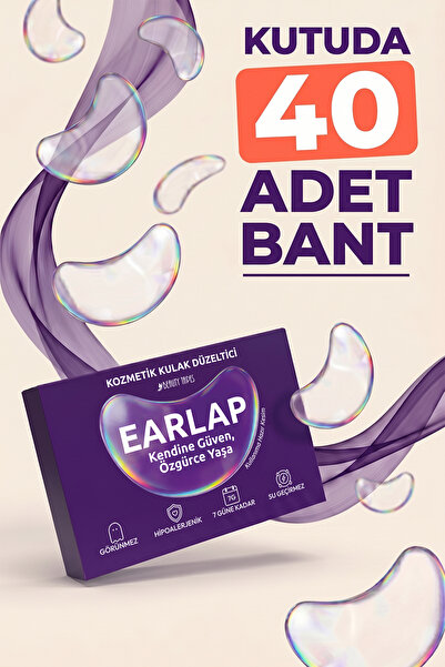 Beauty Tapes Earlap Kepçe Kulak Bandı, İnce Yapı, 7 Güne Kadar, 6+ Yaş, Hipoa...