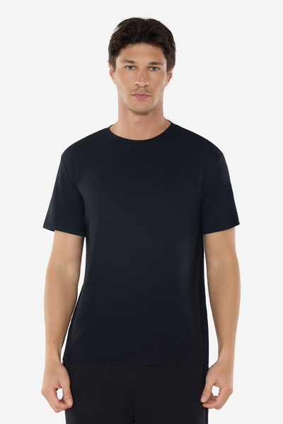 Malabadi Men's Black Crew Neck Micro Modal Extra Soft Comfortable Fit T-Shirt...